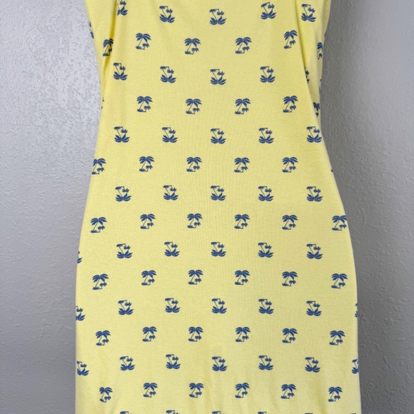 Tommy Hilfiger sleepwear yellow palm tree jersey sleeveless nightgown dress S - Picture 7 of 10